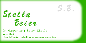 stella beier business card